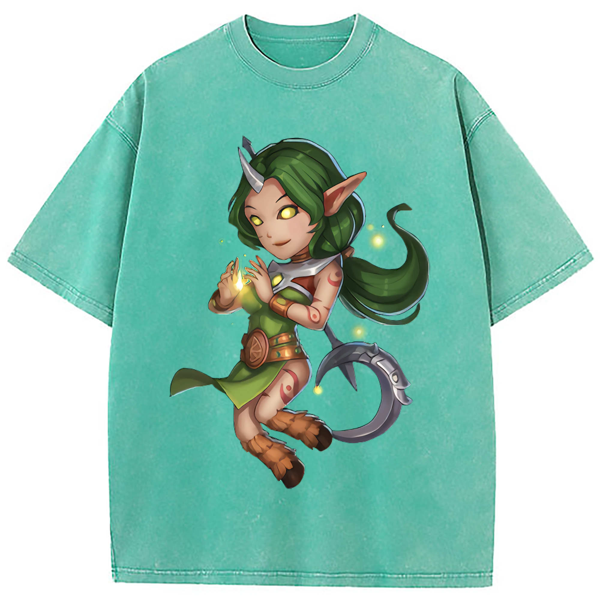 （画像用） リーグ・オブ・レジェンド League of Legends LOL 綿100% ヴィンテージ風 半袖Tシャツ（フロントプリント）